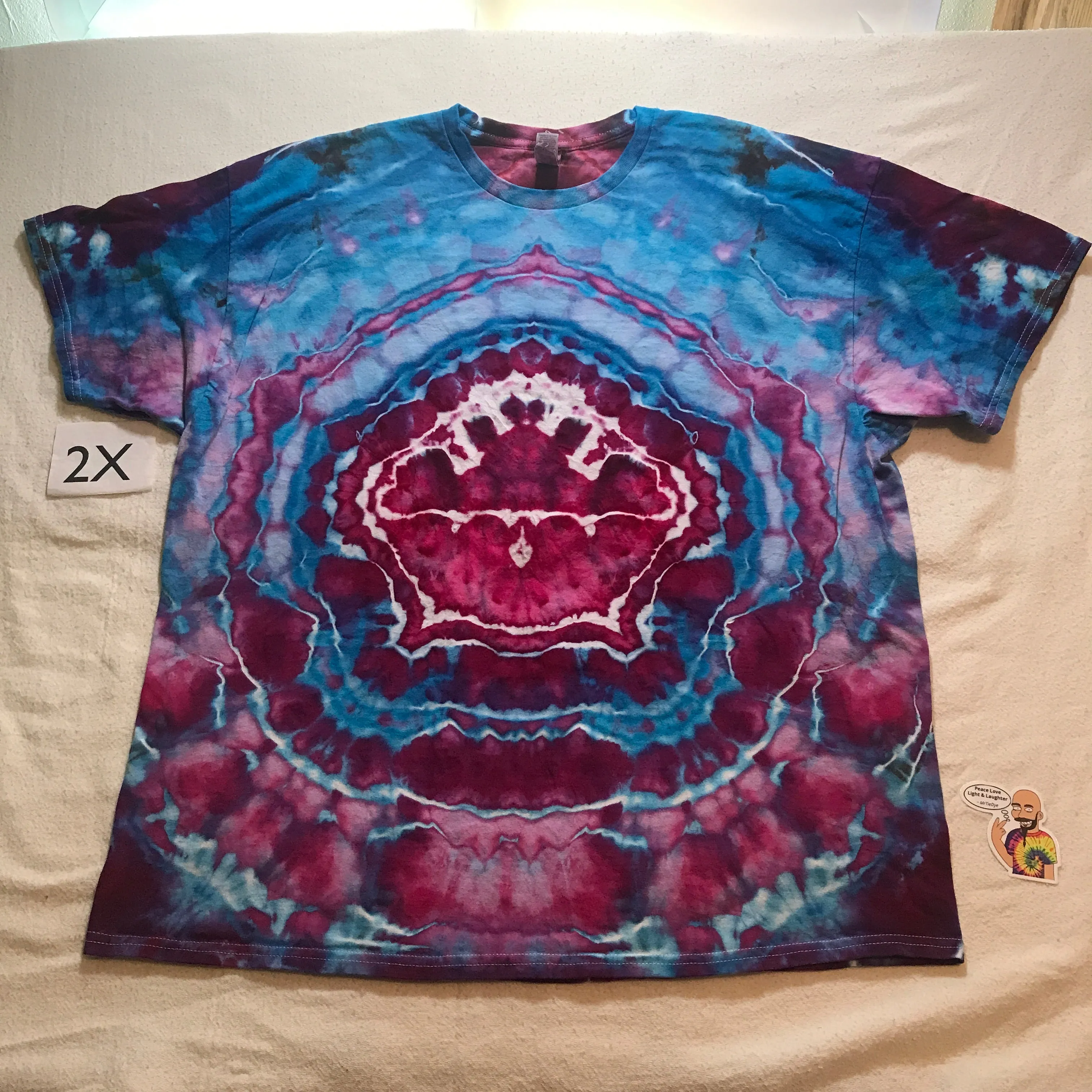 2X Intentionally Random Time Warp Ice-Dye Tee