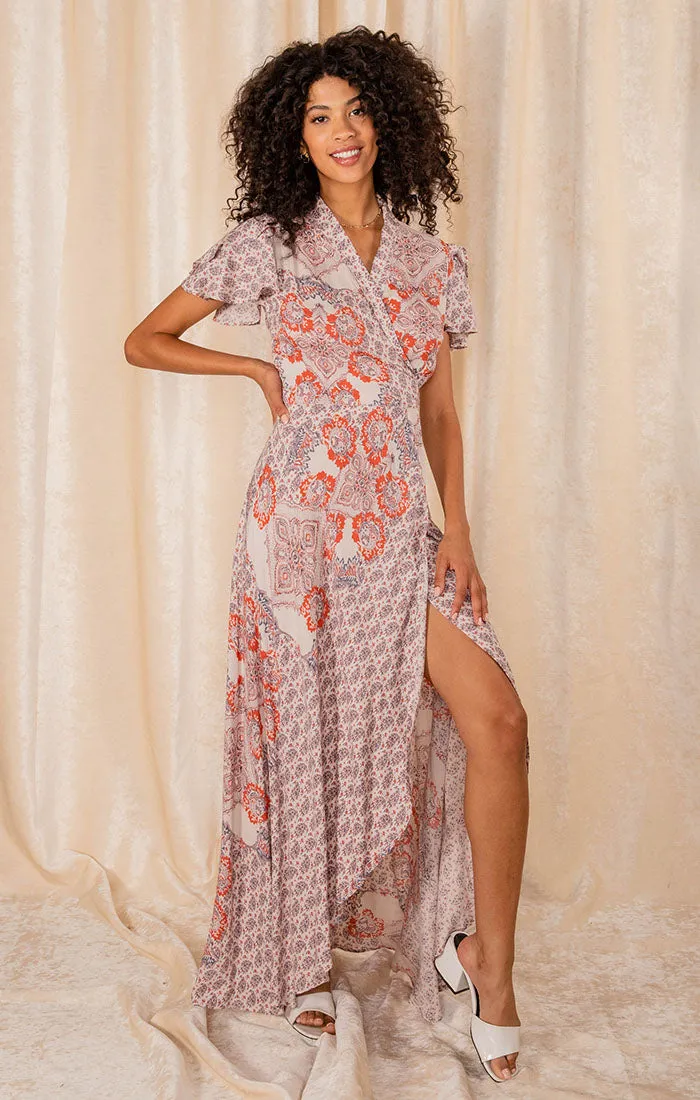 Afire Love Wrap Dress