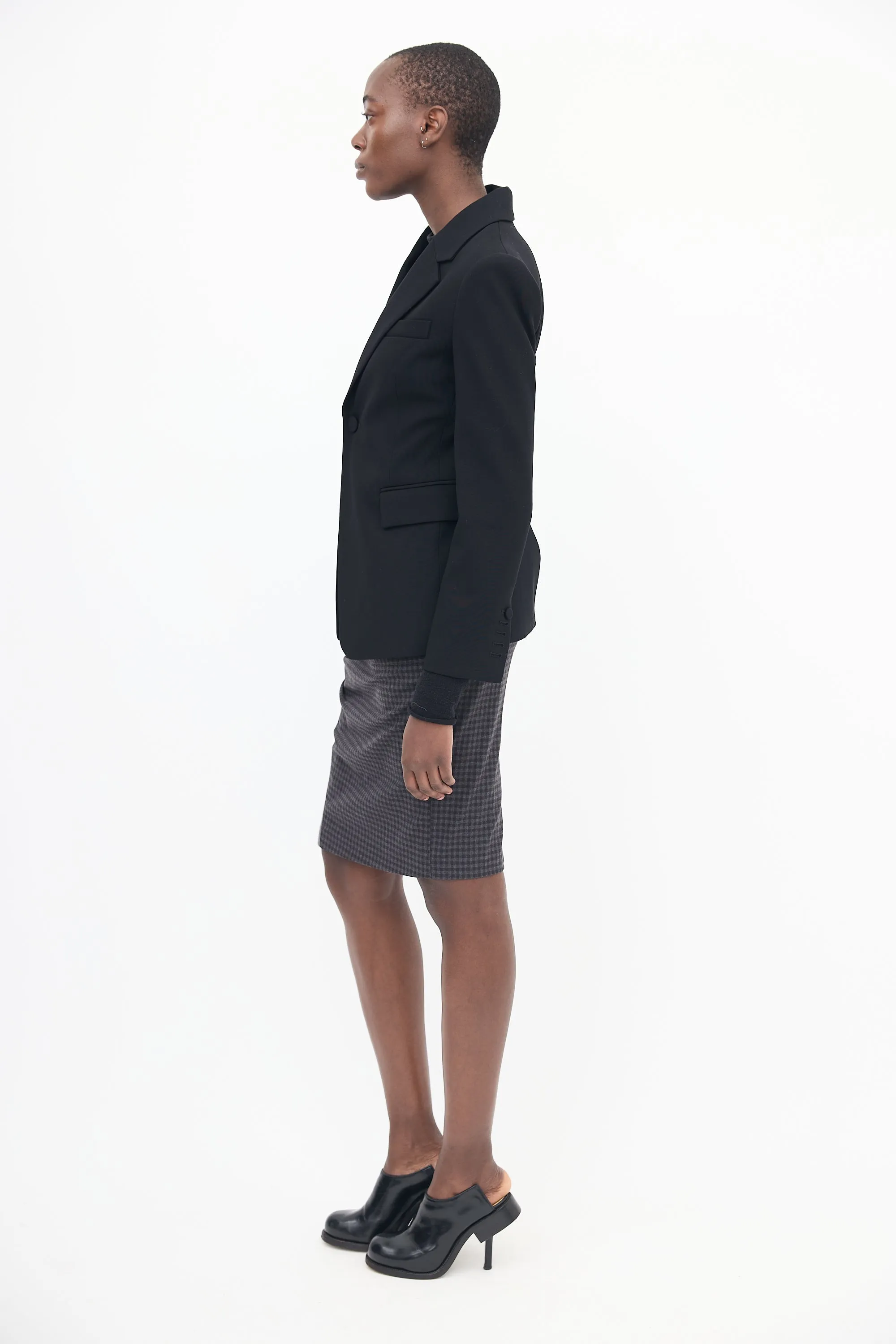 Black Davin III Stretch Tailored Blazer