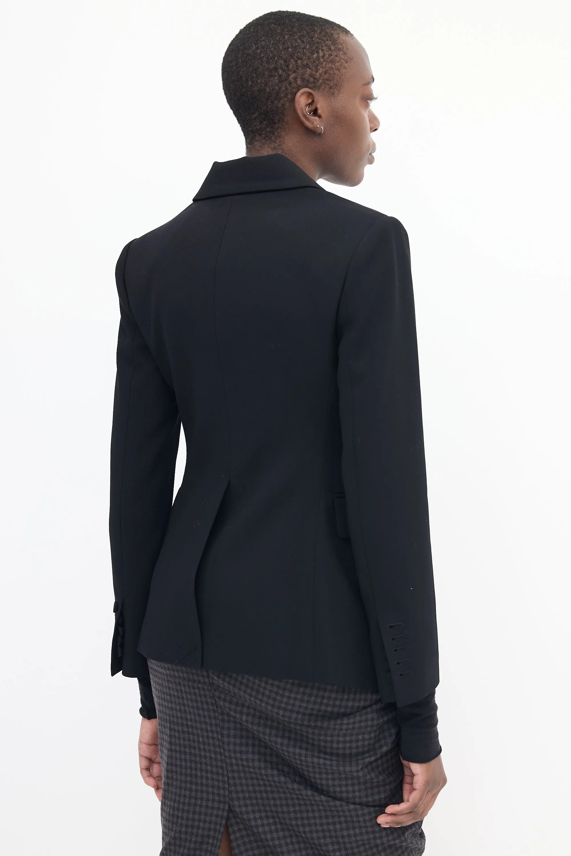 Black Davin III Stretch Tailored Blazer