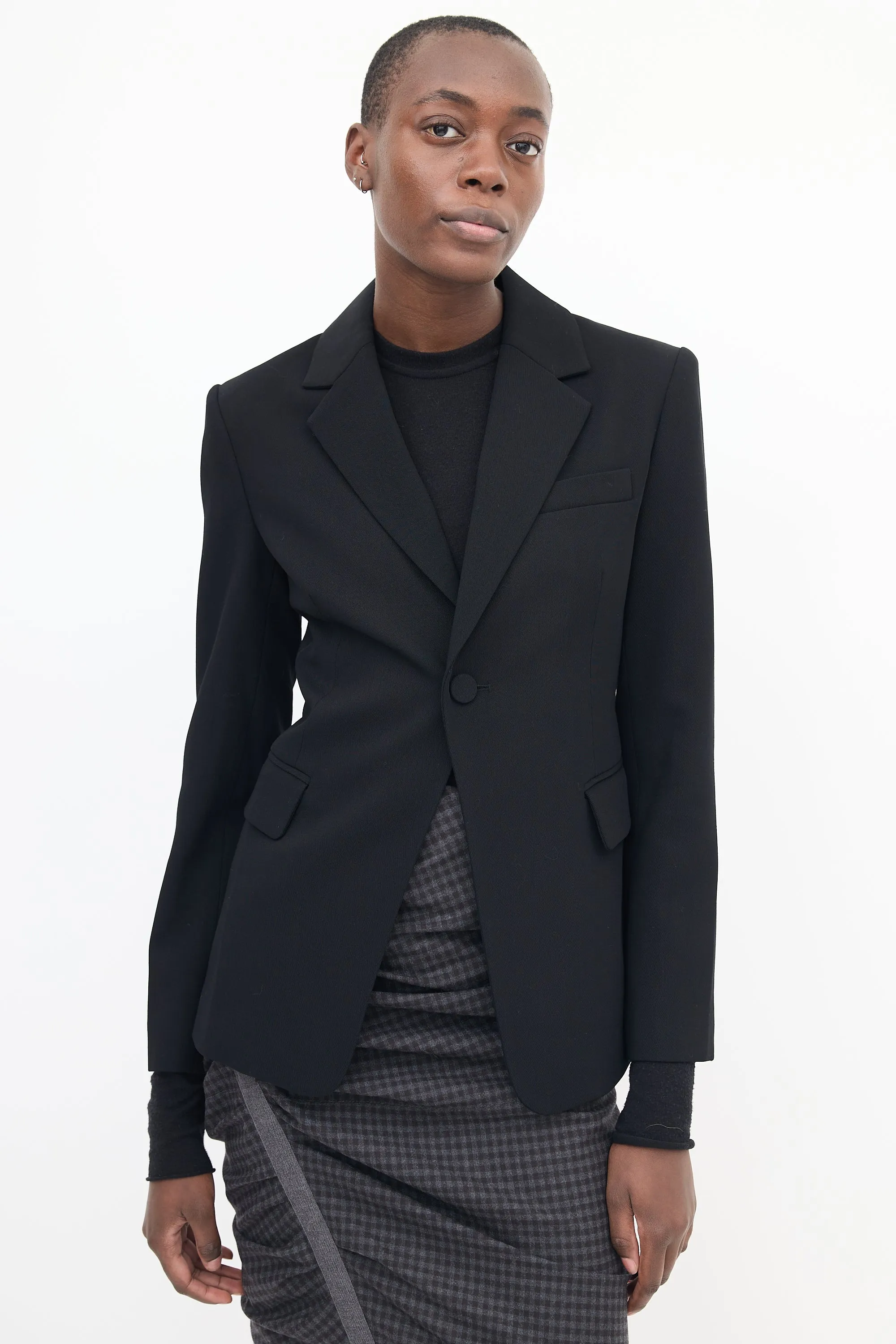 Black Davin III Stretch Tailored Blazer