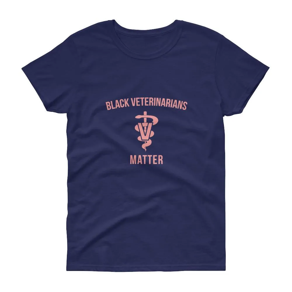 Black Veterinarians Matter (logo) - Women's short sleeve t-shirt