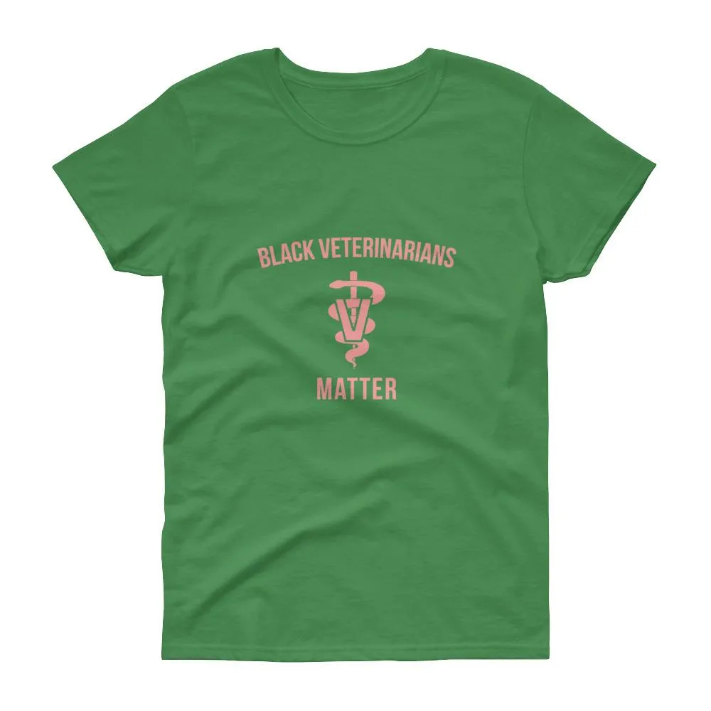 Black Veterinarians Matter (logo) - Women's short sleeve t-shirt