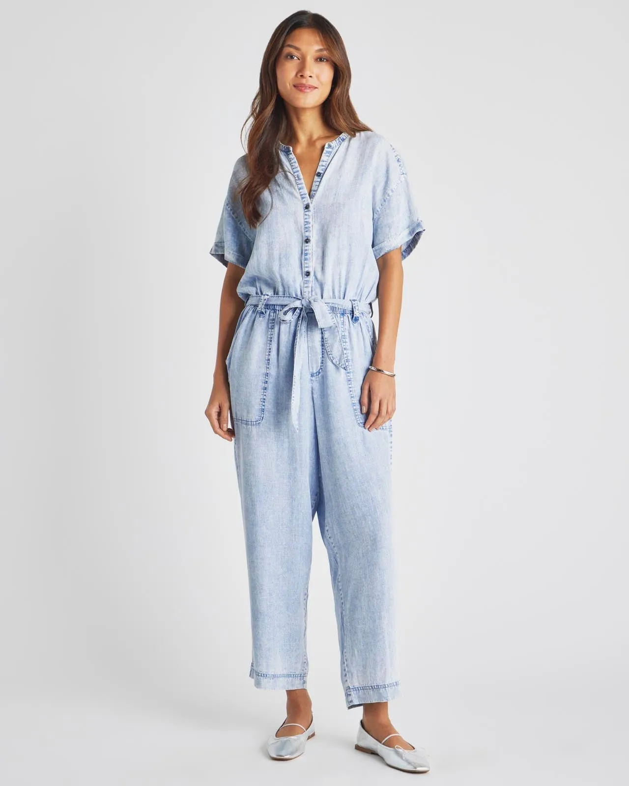 Bleached Indigo Ray Jumpsuit