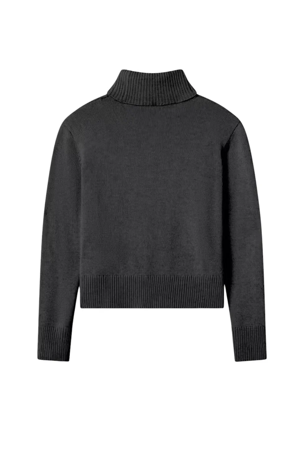 Clean Turtleneck Sweater - Charcoal Heather