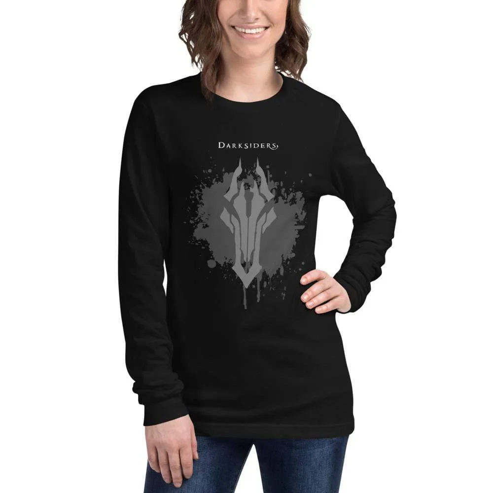 Darksiders Horseman Splash Long Sleeve T-Shirt-Black