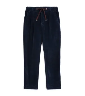 East Harbour Surplus Oxnard Washed Corduroy Easy Trousers: Navy