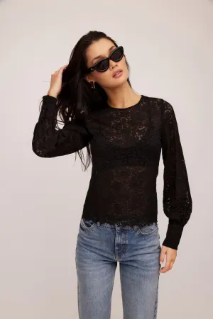 Fifteen Twenty Ina Stretch Lace Top