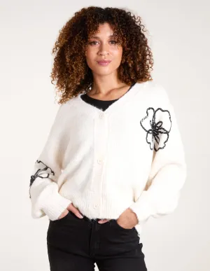 Flower Embroidery Cardigan