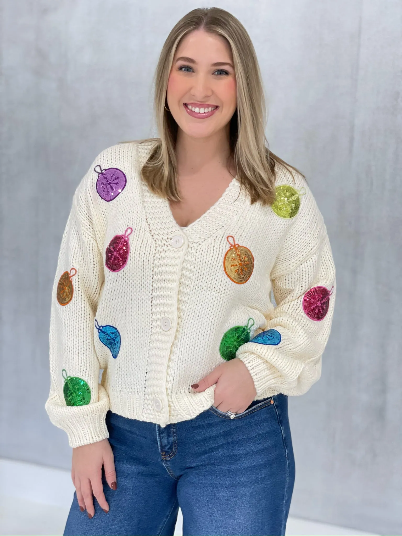 Glitz On The Tree Cardi