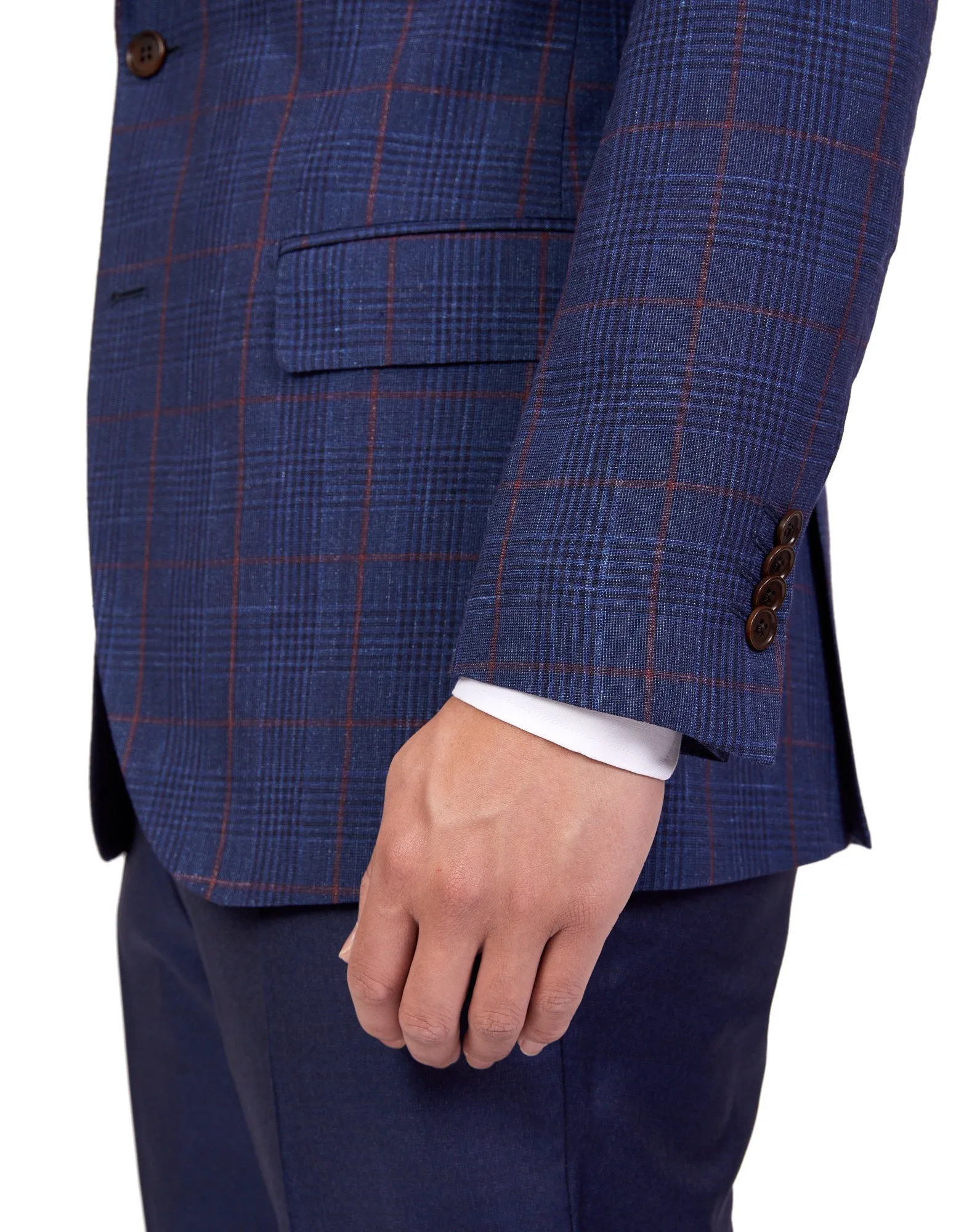 Henry Sartorial Carlton Blazer Navy/Red LG