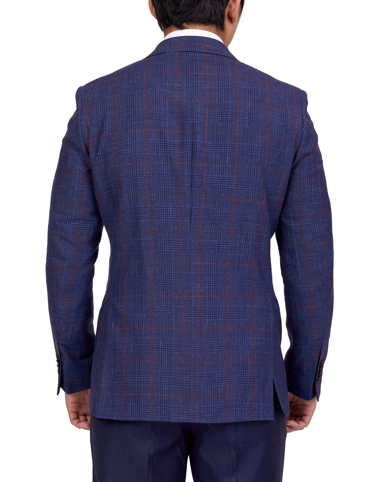 Henry Sartorial Carlton Blazer Navy/Red LG