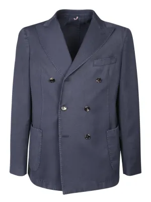 Hopsack Wool Blue Jacket