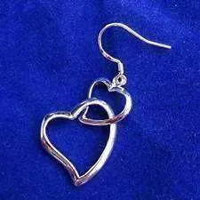 Interlocked Forever Hearts Dangling Earrings