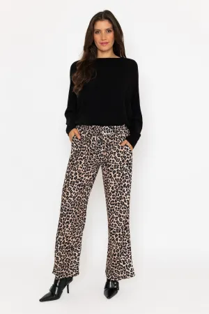 Leopard Print Scuba Trousers