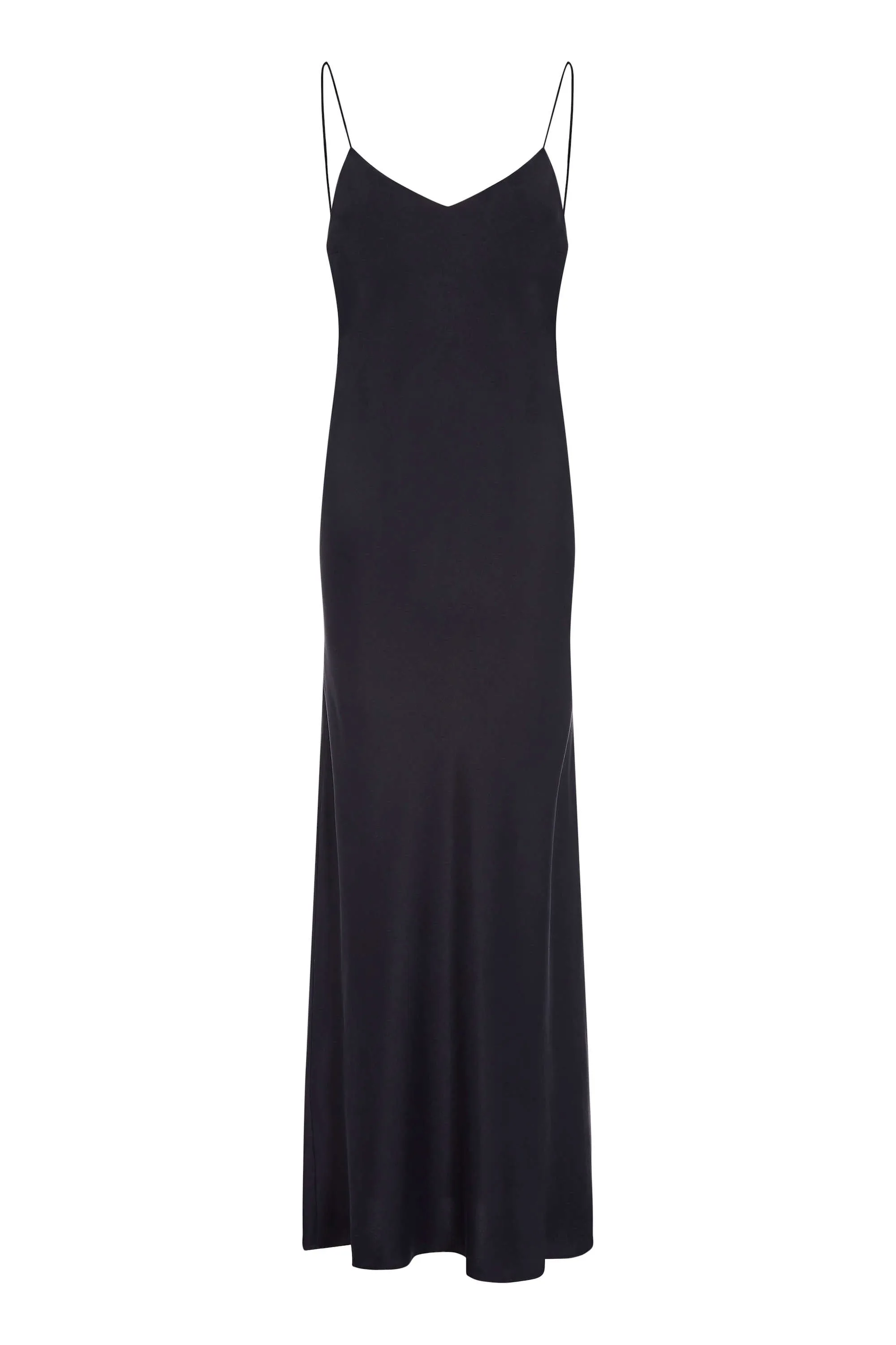 Lyon Slip Dress Black Silk