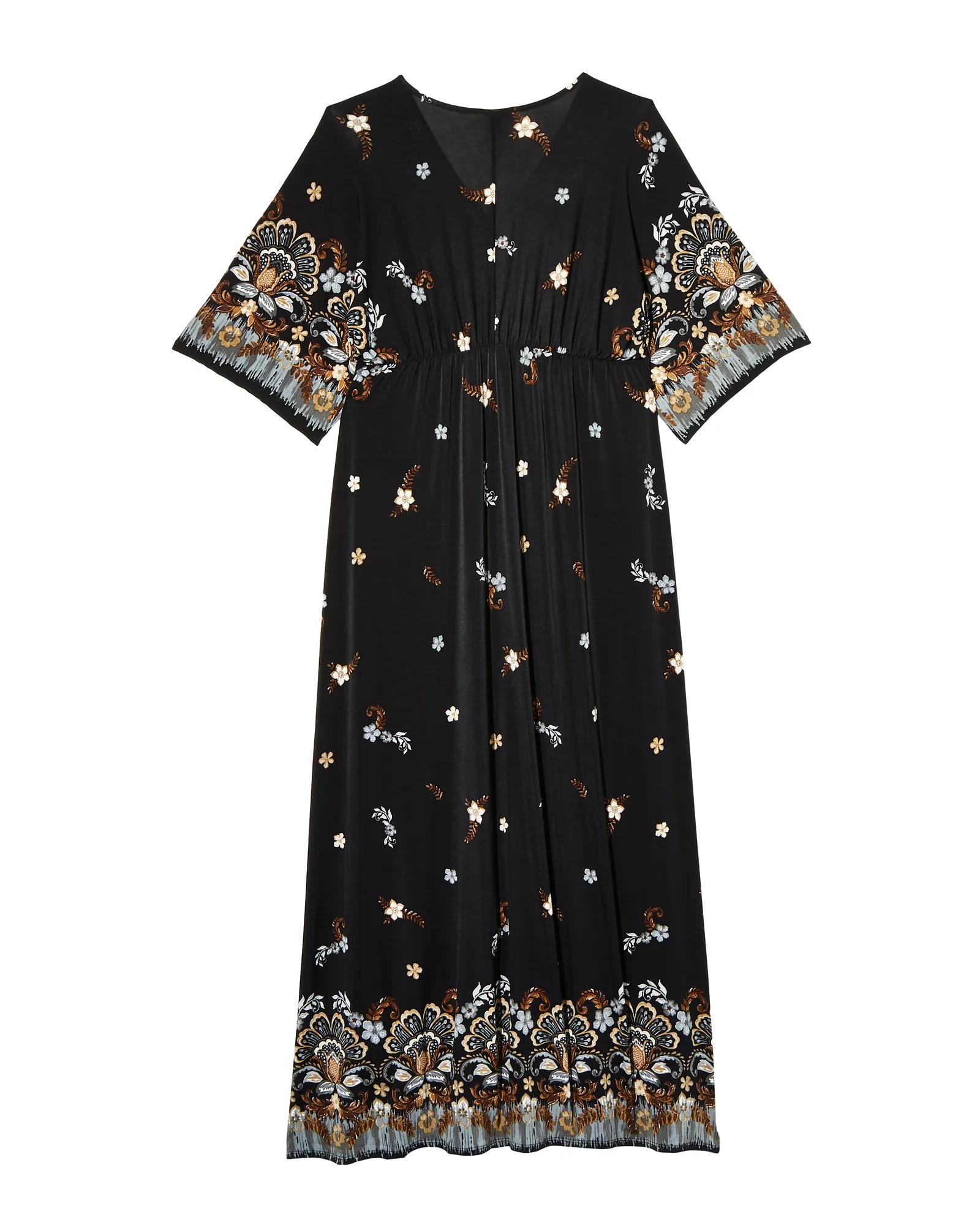 Malibu Boho maxi Dress | Black / Gold