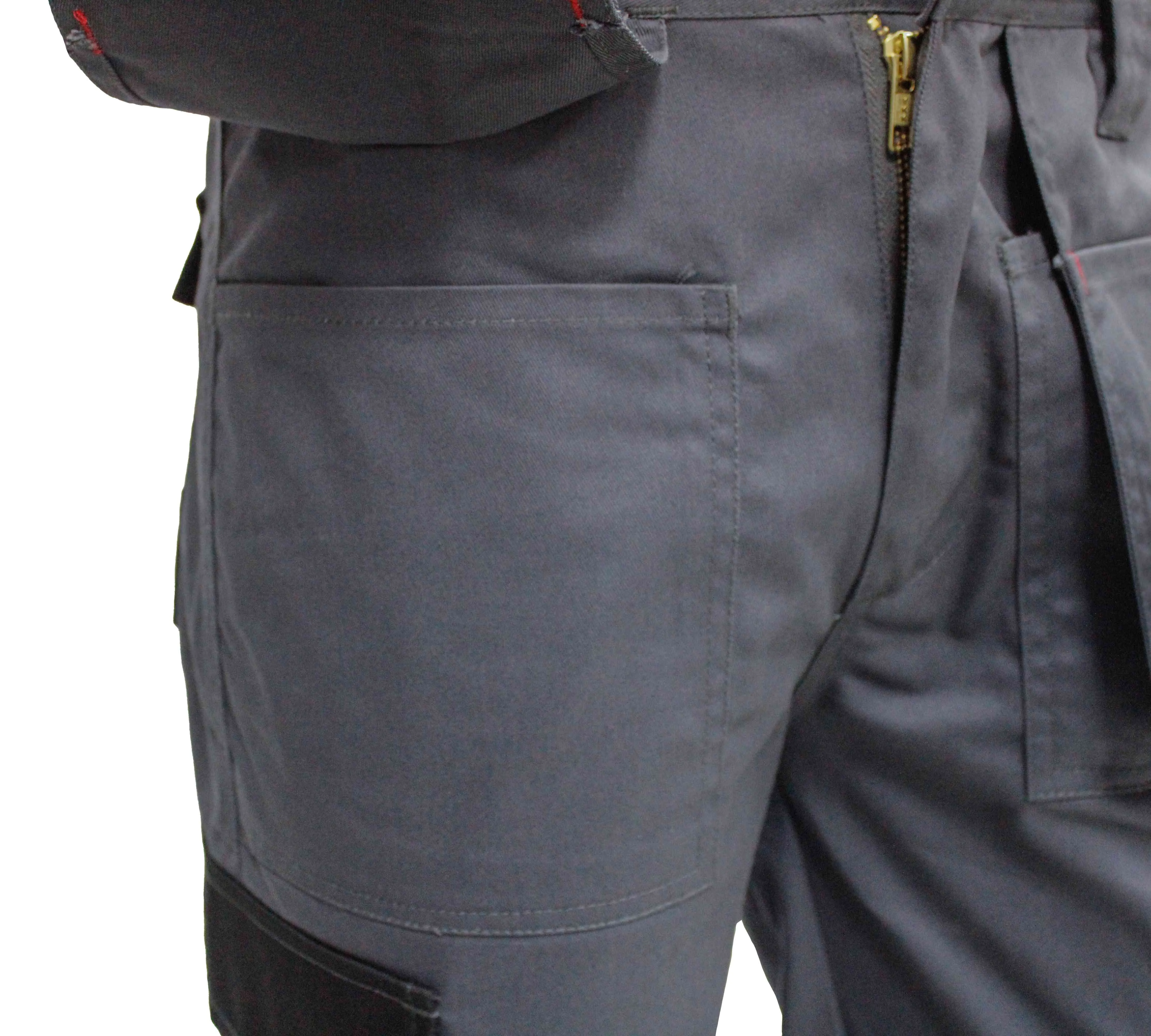 Mens Holster Pockets Cargo Combat Work Trouser