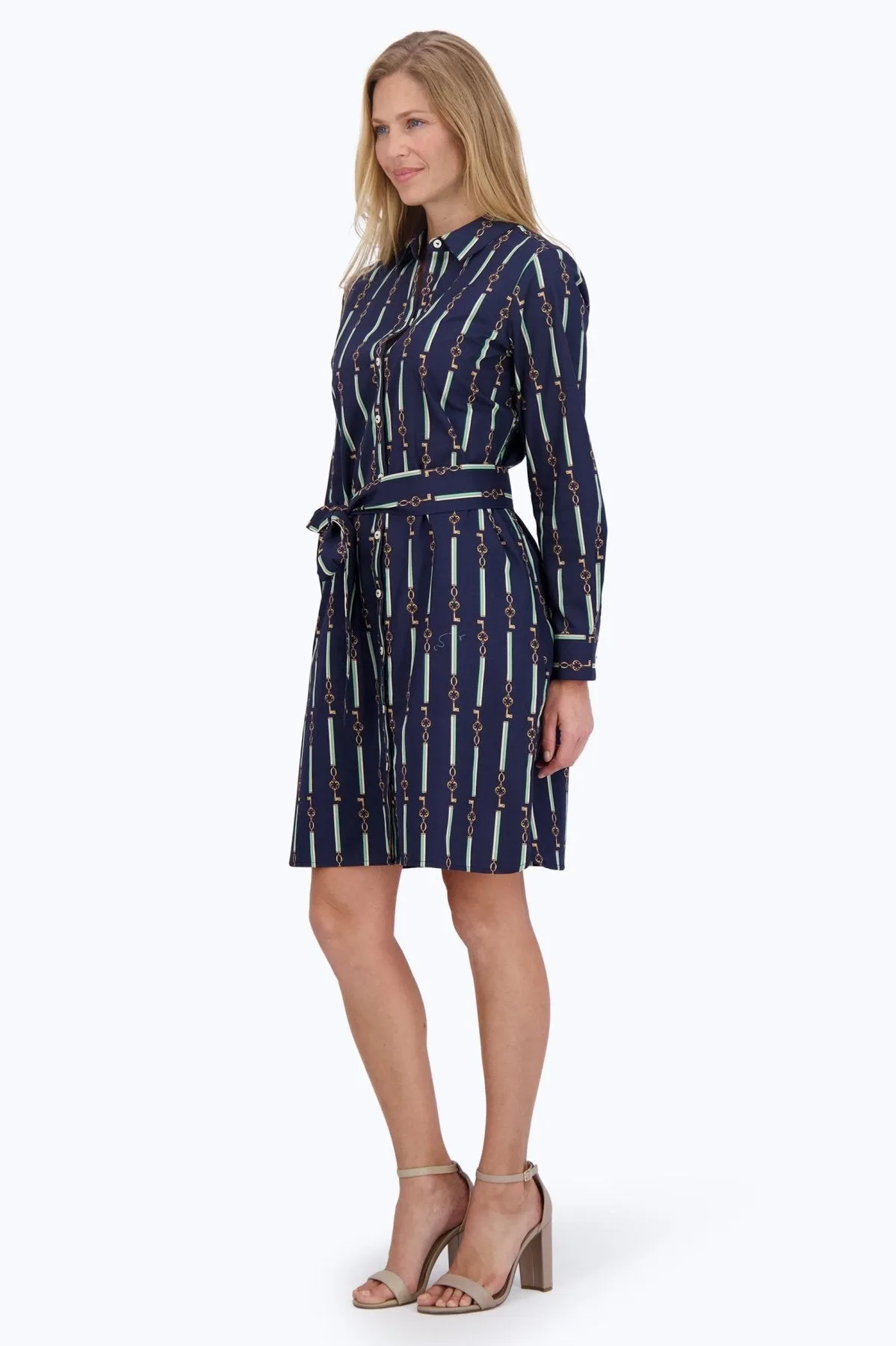 Rocca No Iron Keychain Stripe Dress