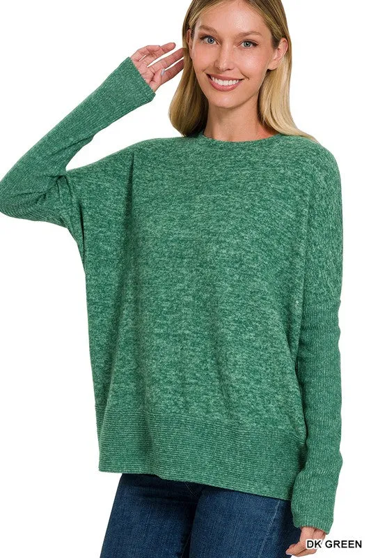 The 1 we LUV MELANGE HACCI DOLMAN SLEEVE SWEATER