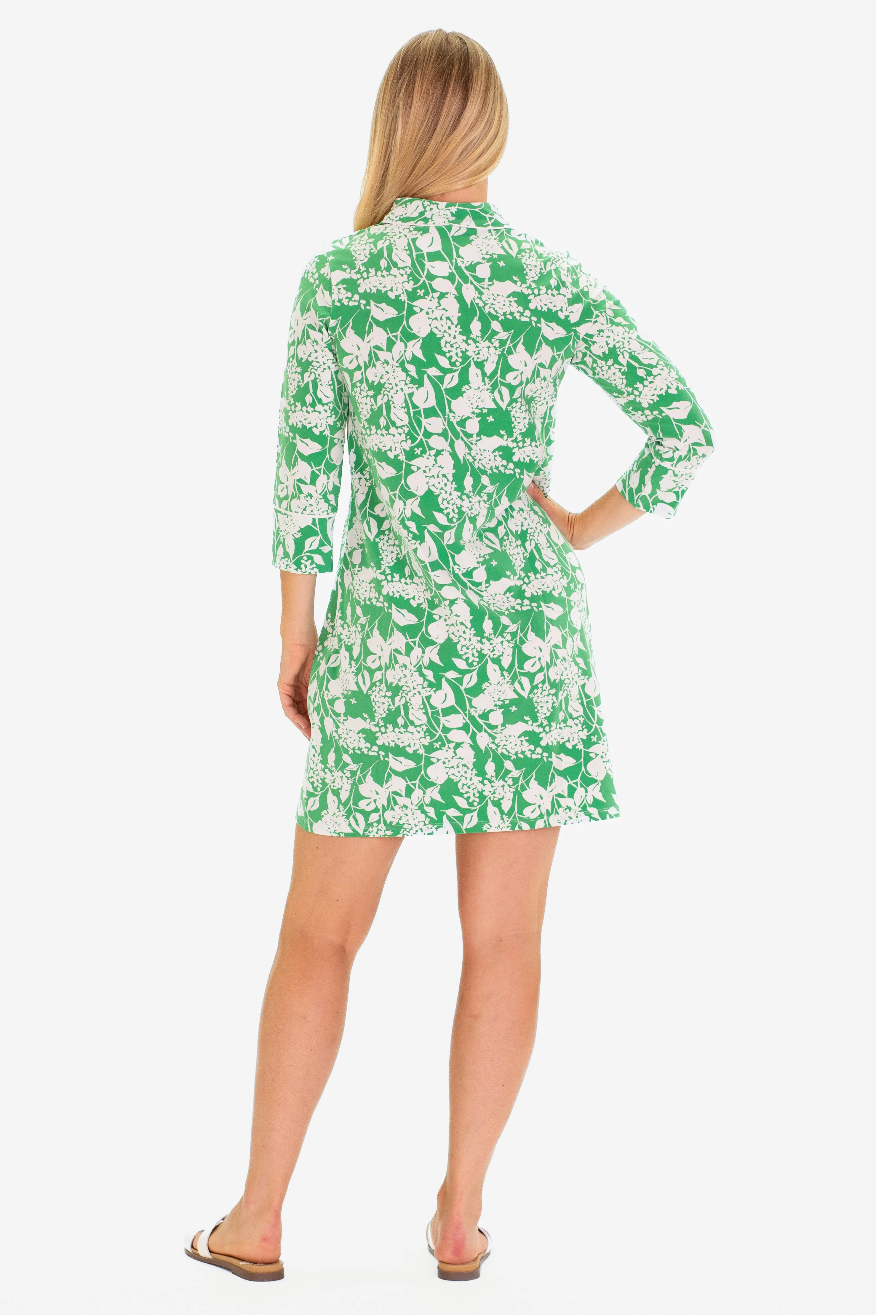 The Ari Tunic Dress in Green Garden