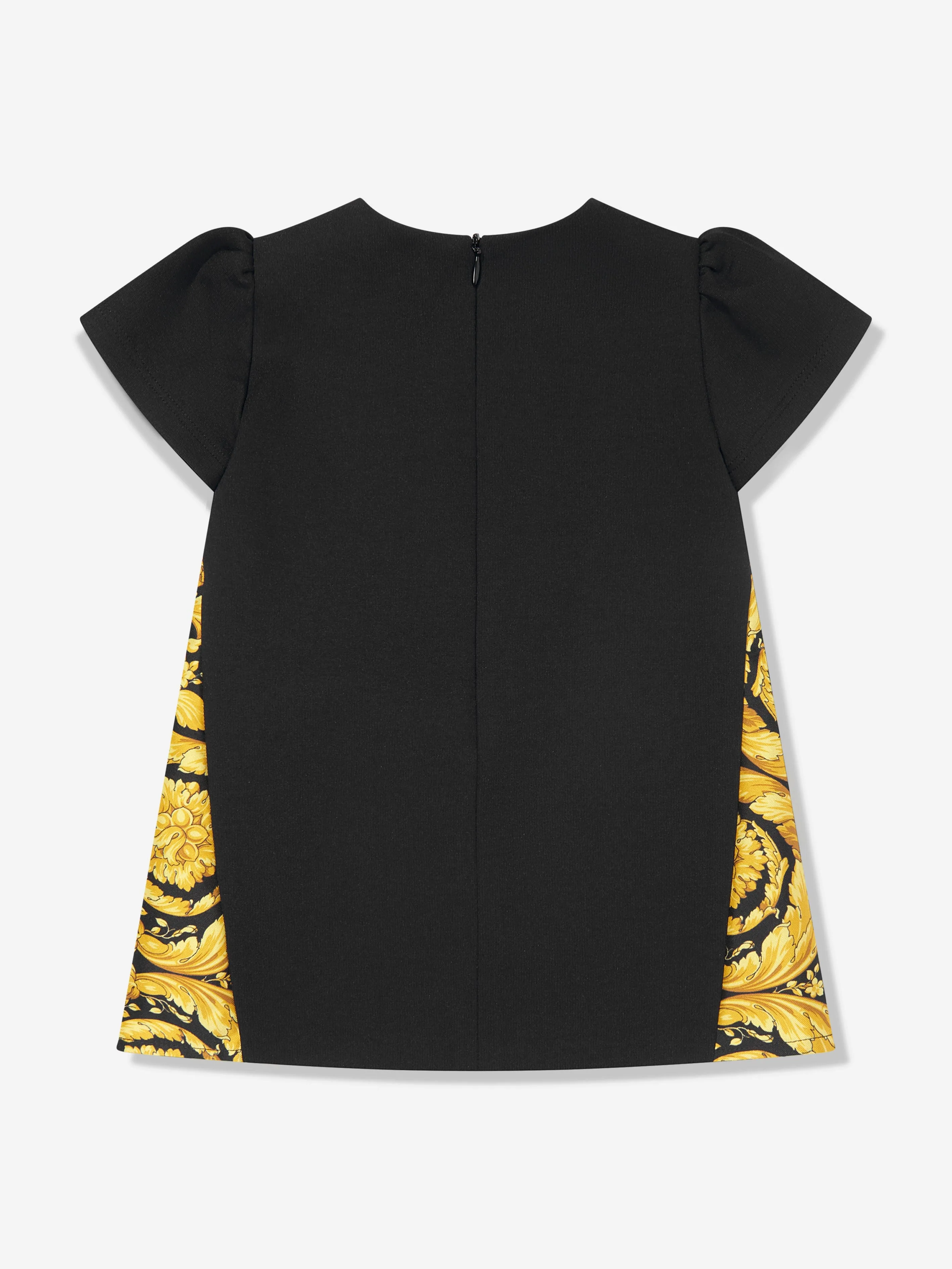 Versace Baby Girls Punto Milano Barocco Dress in Black